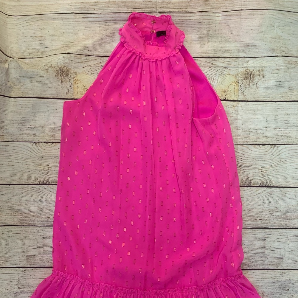 Trina Turk hot pink knee length dress